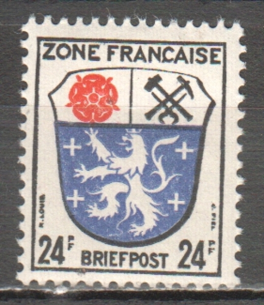 Alliierte Besetzung (Französische Zone) 0009 ** - 1945